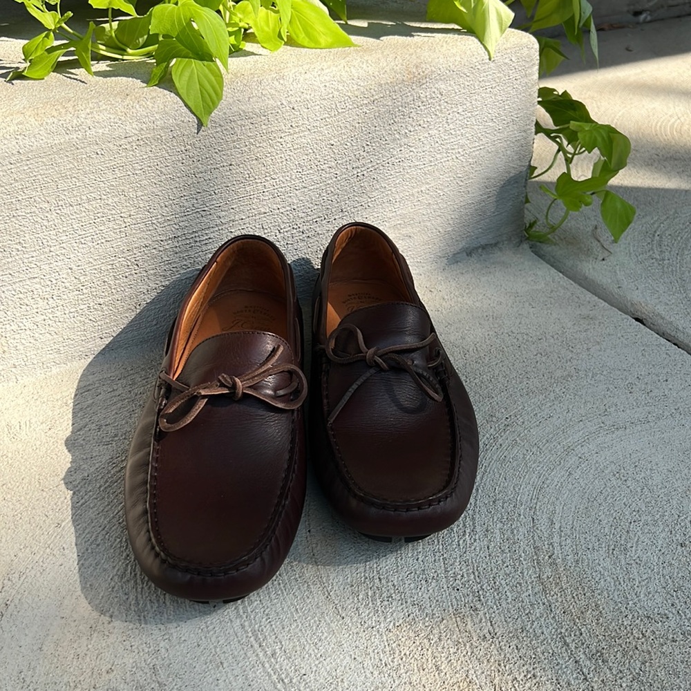 J. Crew Brown Leather driving loafers